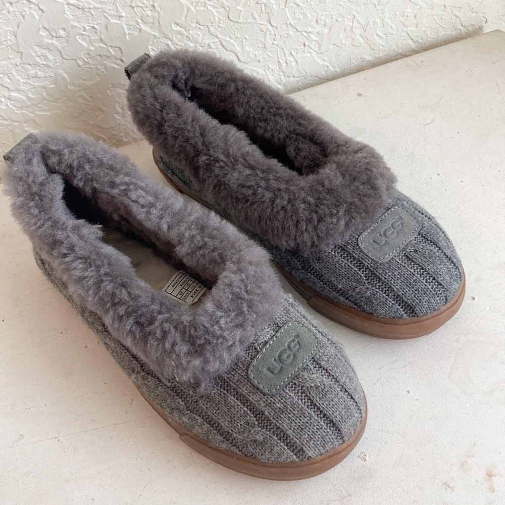 Ugg Rylan gray knit slippers